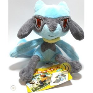 Officiële Pokemon center knuffel Riolu +/- 12cm canvas series