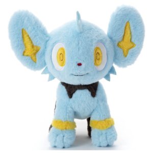 Officiële Pokemon knuffel Shinx KutaKutaTatta 30cm lang Takara tomy (Medium)