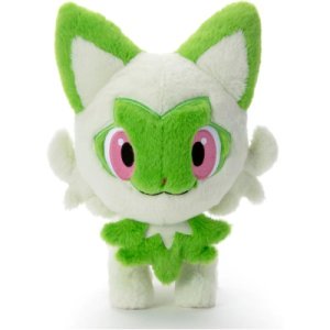 Officiële Pokemon knuffel Sprigatito KutaKutaTatta 34cm lang Takara tomy (Medium)