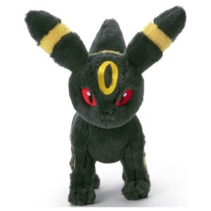 Officiële Pokemon knuffel Umbreon KutaKutaTatta 33cm lang Takara tomy (Medium)