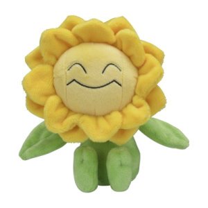  Authentic Pokemon center Pokemon fit plush Sunflora 16cm