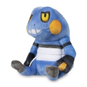 Authentic Pokemon Center Pokemon fit plush Croagunk 13cm 