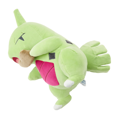 Officiële Pokemon center knuffel Larvitar mocchiri Pokemon sleep 36cm 