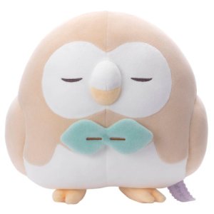 official Pokemon plush sleeping Rowlet Poképeace +/- 28cm (wide) Takara tomy