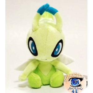 Officiële Pokemon center knuffel Pokemon fit Celebi 19cm (staand)