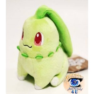 Officiële Pokemon center knuffel Pokemon fit Chikorita 12cm 