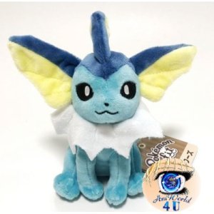 Authentic Pokemon Center Plush Pokemon fit Vaporeon 12cm 