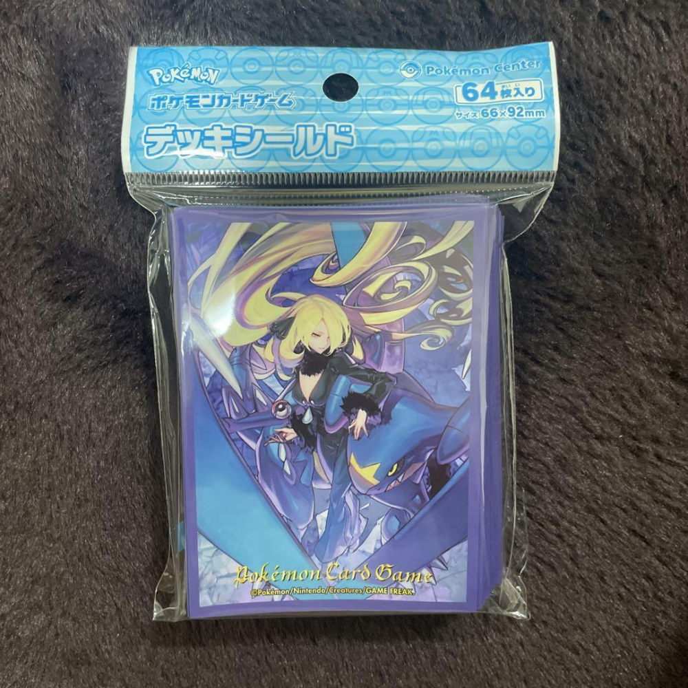 cynthia card sleeves Pokémon Card Game Deck Shield Cynthia & Garchomp Ver.2 (64 Sleeves) main image 0