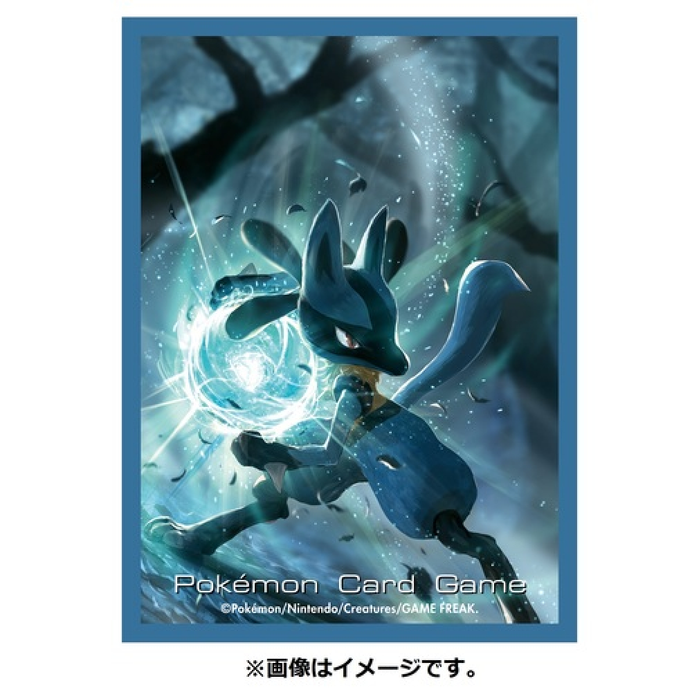 lucario card sleeves 1X COOL x METAL Pokemon Center Japan Official TCG Deck Shield Sleeve Lucario NEW