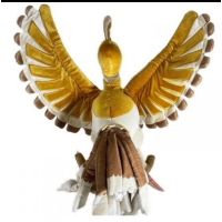 Authentic Pokemon center plush Gold & Silver 25th Anniversary Golden Shiny Ho-Oh +/- 40cm 