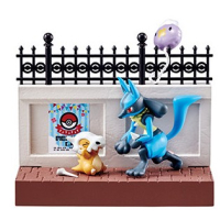Authentic Pokemon figures re-ment Pokemon town 2 festival street corner
