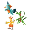 Pokemon actie figuren 3-pack Grovyle, Combusken & Marshtomp 6cm (hoenn)