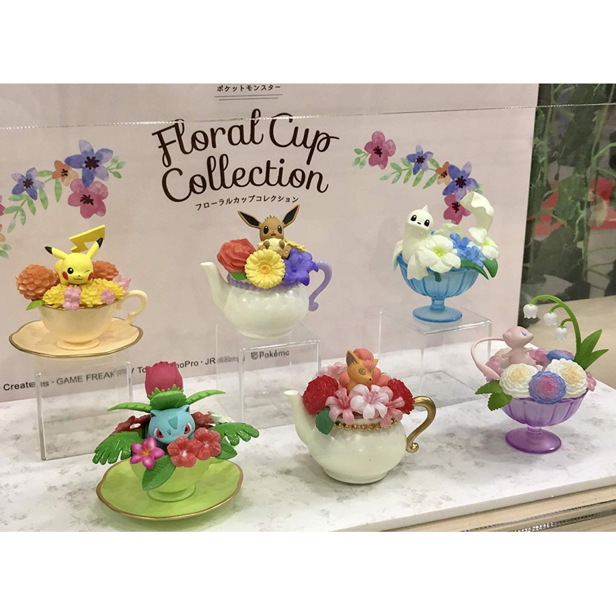 Authentic Pokemon Figures Re Ment Floral Cup Collection 1