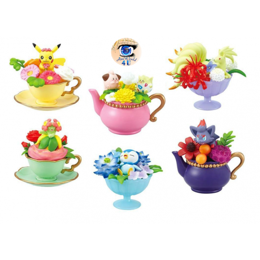 Authentic Pokemon Figures Re Ment Floral Cup Collection 2