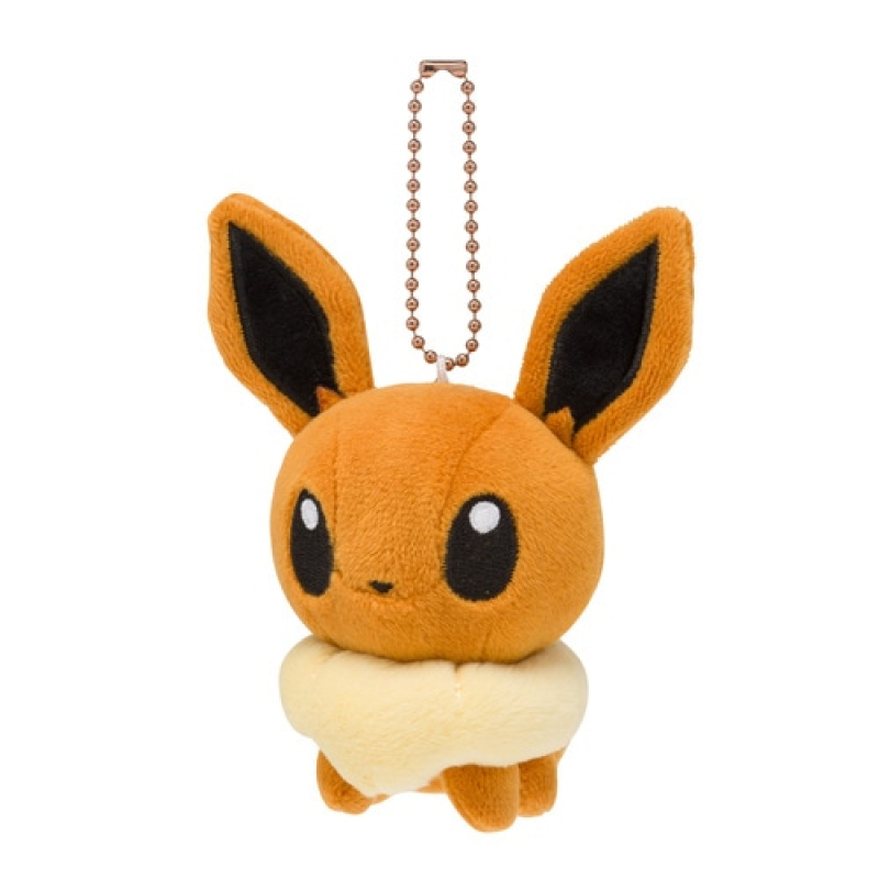 Peluche Eevee avec mousqueton - Pokémon Center (Évoli