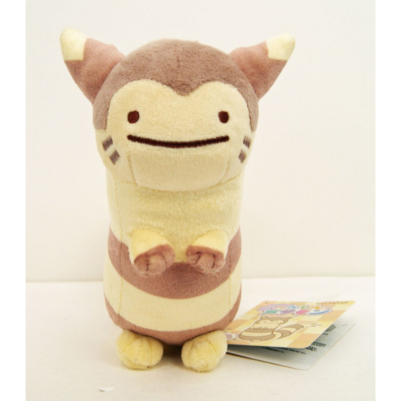 Officiële Pokemon center knuffel ditto transform Furret +/- 16cm