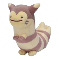 Officiële Pokemon center knuffel ditto transform Furret +/- 16cm