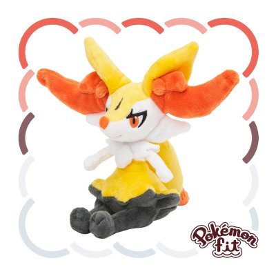 Authentic Pokemon Center Pokemon fit plush Braixen 17cm 