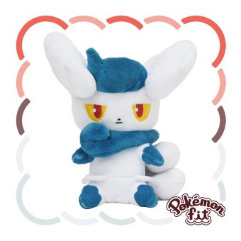 Officiële Pokemon center Pokemon fit knuffel Meowstic (Female) 16cm 