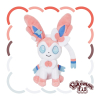 Officiële Pokemon center Pokemon fit knuffel Sylveon 15cm 