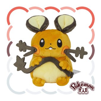 Officiële Pokemon center Pokemon fit knuffel Dedenne 13cm