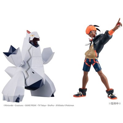 Officiële Pokemon G.E.M Series figure Raihan & Duraludon statue