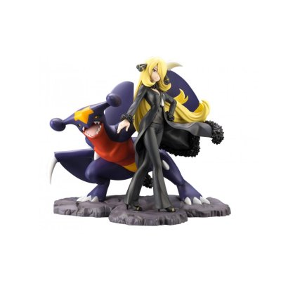 Officiële Pokemon ArtFXJ PVC Figure - Cynthia with Garchomp 1/8 21cm