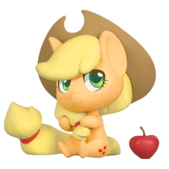 Authentic My little Pony chibi vinyl figure Apple jack +/-5cm (not a toy)