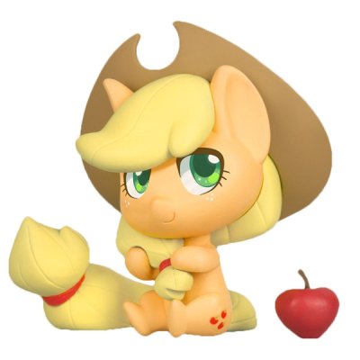 Authentic My little Pony chibi vinyl figure Apple jack +/-5cm (not a toy)