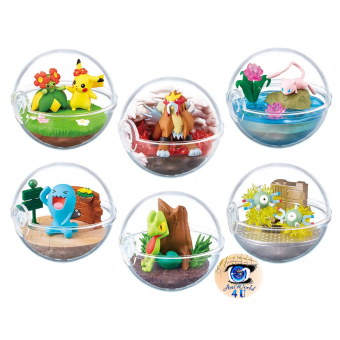 Authentic Pokemon figures re-ment Terrarium collection 6