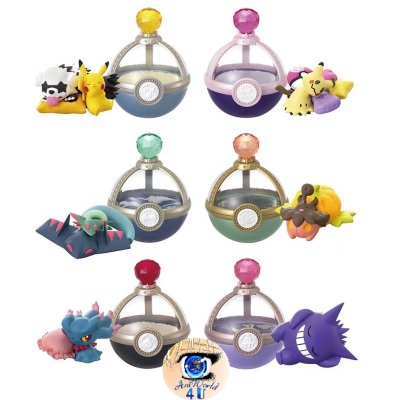 Authentic Pokemon figures re-ment Dreaming case 4 lovely midnight hours