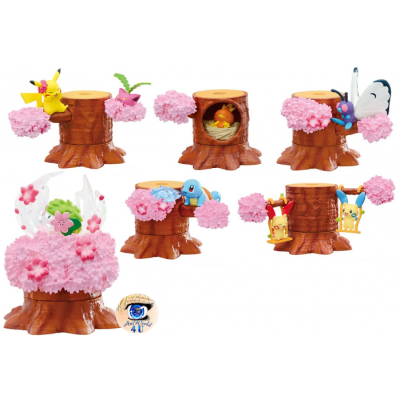 Authentic Pokemon figures re-ment Forest 4 Dancing Petals