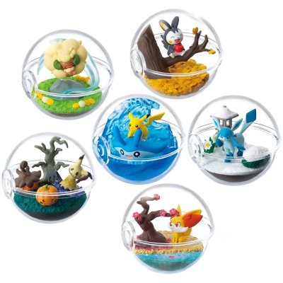 Authentic Pokemon figures re-ment Terrarium collection Change of Seasons