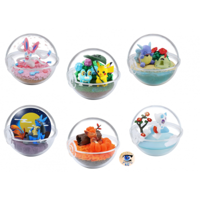 Authentic Pokemon figures re-ment Terrarium collection Four Seasons 1