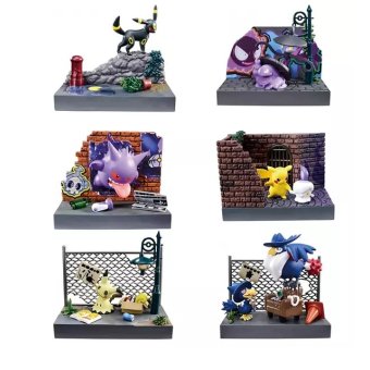 Officiële Pokemon figures re-ment Town Night Back Alley