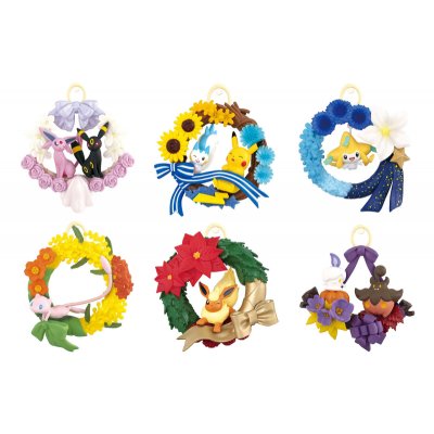 Authentic Pokemon figures re-ment Wreath collection