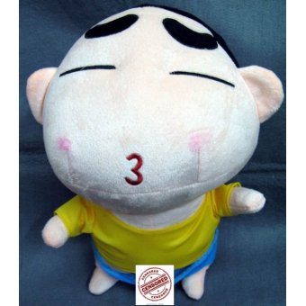 Crayon Shin chan knuffel geel shirt +/- 45cm