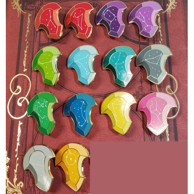 Final Fantasy XIV complete set of Convocation of Fourteen Constellations pins (new)