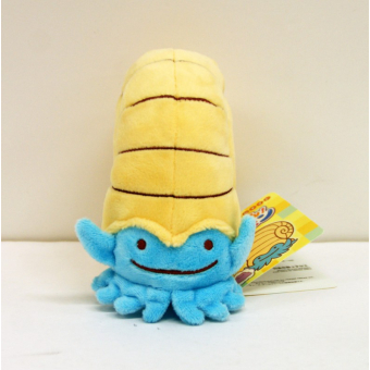 Officiële Pokemon center knuffel ditto transform Omanyte +/- 12cm