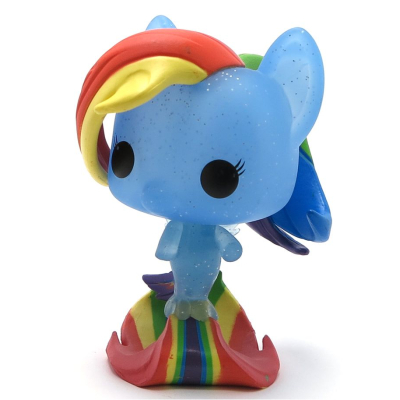 Officiële My Little Pony funko pop Figure Rainbow dash sea pony Glitter +/- 10 cm