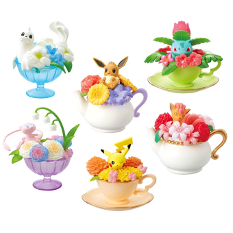 Authentic Pokemon figures re-ment floral cup collection 1