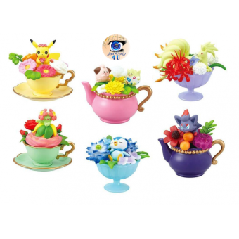 Authentic Pokemon figures re-ment floral cup collection 2