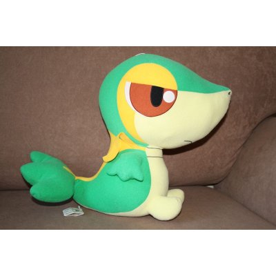 Officiële Pokemon knuffel Snivy +/- 43cm (lang) Banpresto Super DX UFO catcher 2010