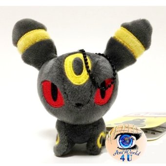 Officiële Pokemon center Umbreon knuffel pokedoll Mocchiri mascot +/- 9cm (2017)