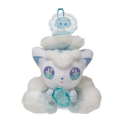 Authentic Shinka No Ishi evolution stone Pokemon Center Plush Alolan Vulpix mascot 13cm 