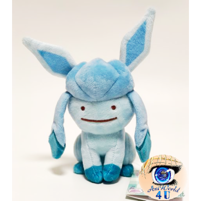 Officiële Pokemon center knuffel ditto transform Glaceon +/- 20cm