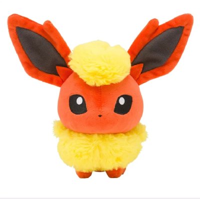 Officiële Pokemon center China pokedoll Flareon knuffel +/- 19cm 