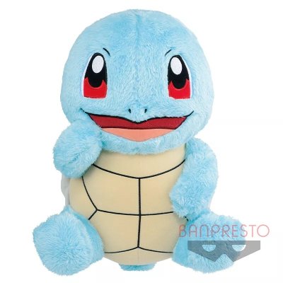 Authentic Pokemon plush fluffy Squirtle warm & healing +/- 33CM banpresto Mofugutto 