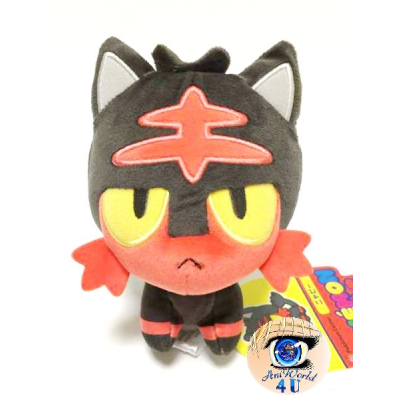 Officiële Pokemon center knuffel Litten +/- 14CM pokedoll