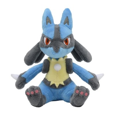 Authentic Pokemon Center Plush Pokemon fit Lucario 13cm 